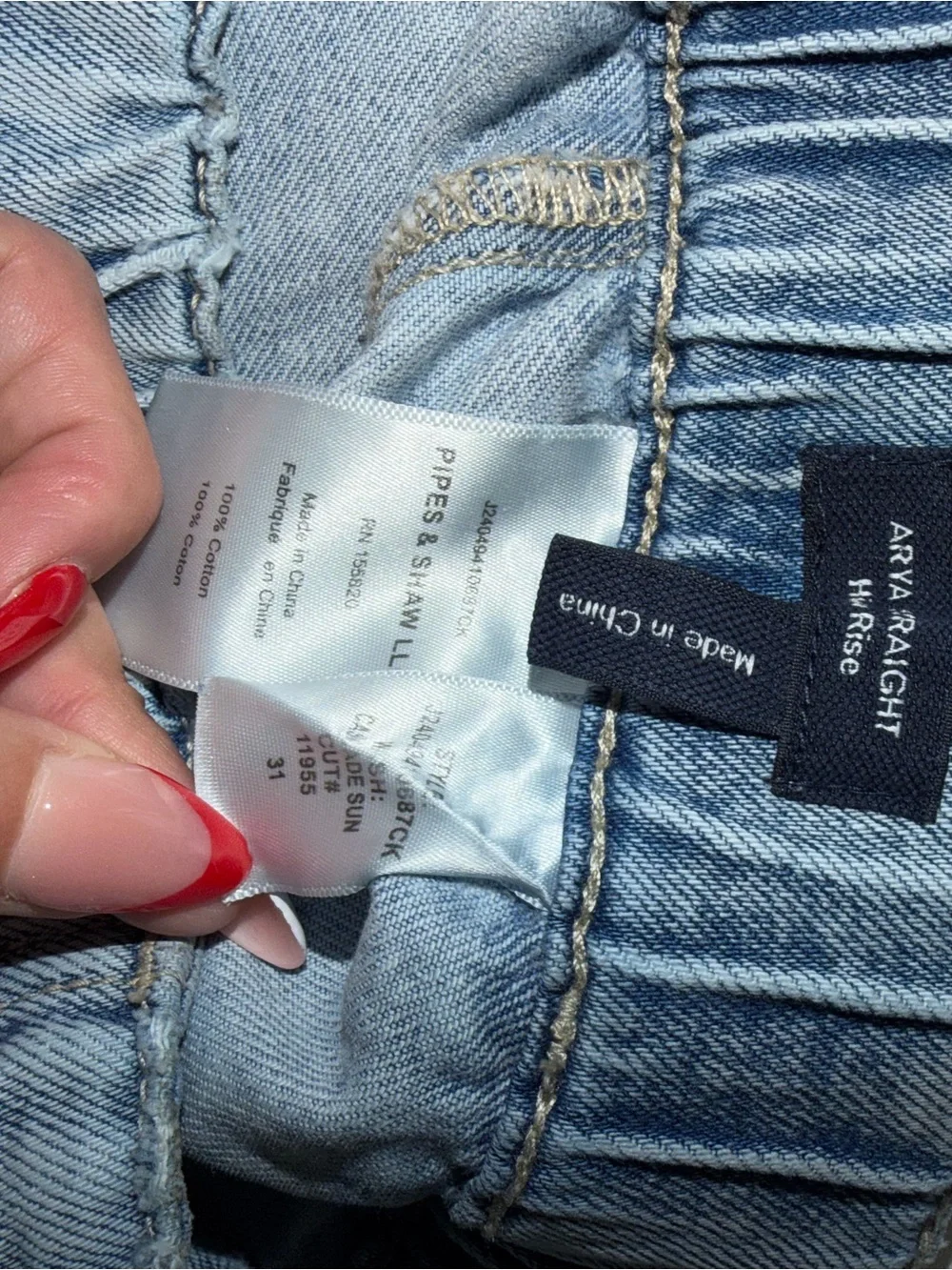Veronica Beard Arya Patch Pocket Barrel Jeans Light Wash Cropped Denim Size 31